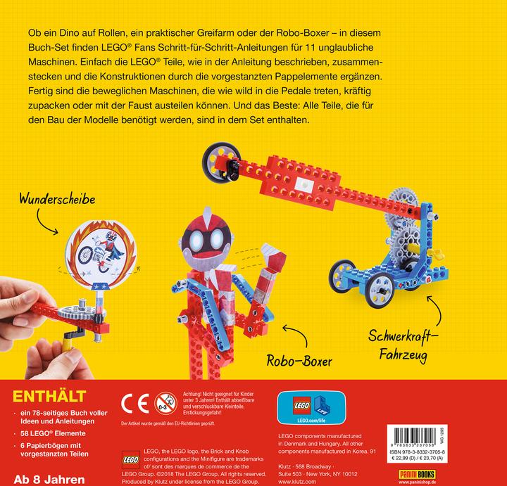 Nährwerte und Zutaten Panini Lego Geniale Maschinen: Mit 11 Modellen (Deutsch, Anita Weinberger-Schwendenwein, Panini, 2018)