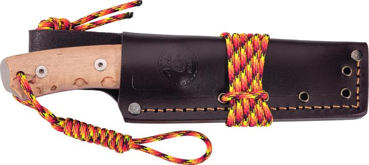 Produktbild Nieto Outdoormesser CHAMAN BUSHCRAFT, Sandvik Stahl 14C28N, Full Tang, Maserbirkengriff, Fiberglasl (10.50 cm)
