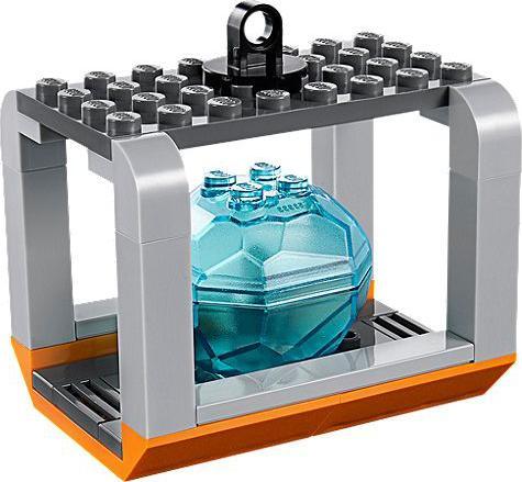 Actual product image LEGO City Arctic Helicopter with dog sled (60034, LEGO City)
