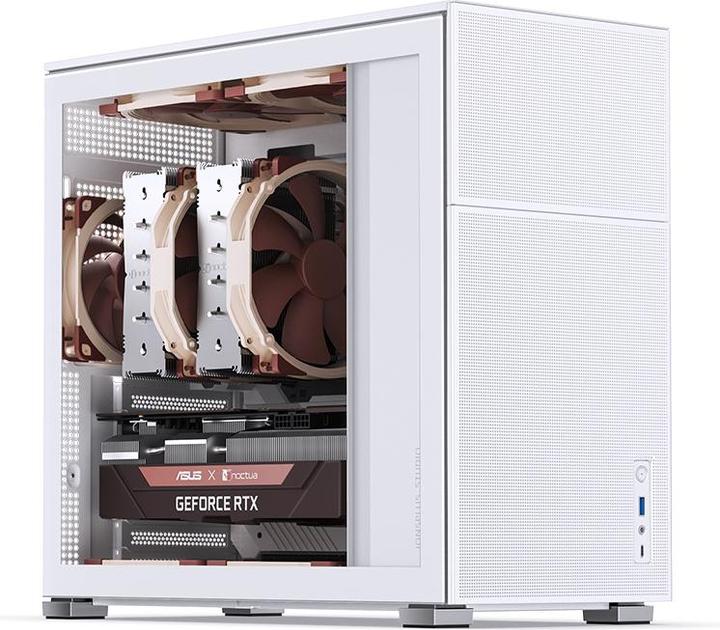 Actual product image Jonsbo D41 MESH White (mATX, DTX, Mini-ITX, ATX)