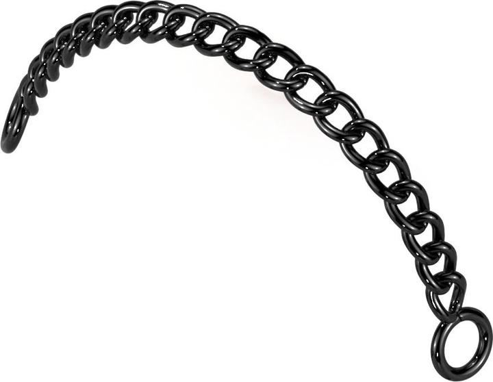 Star Piercing Verbindungskette schwarz (Chirurgenstahl 316L, ohne Messing)