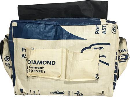 Image du produit Bekos Upcycling - Petit sac à bandoulière en sacs de ciment recyclés White Tiger
