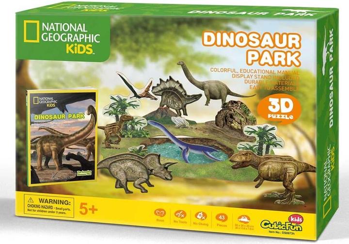 Productafbeelding Cubicfun Cubic Fun 3D puzzel DS0973h National Geographic wereldlicentie Dino Park 43-delig. (43 onderdelen)