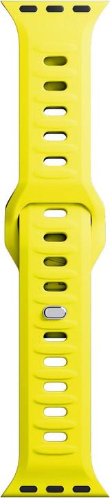 Actual product image 3MK Silicone Watch Strap żółty/yellow dla Apple Watch 42/44/45/49mm (Stainless steel, Silicone)