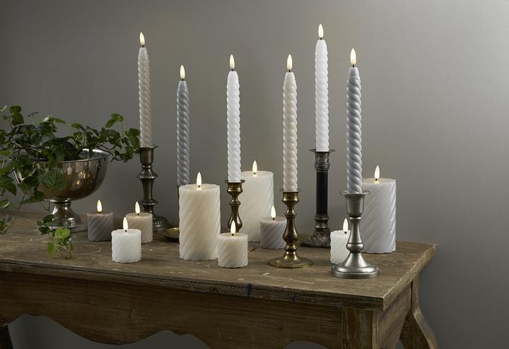 Actual product image Star Trading LED Pillar Candle 2 Pack Flame Swirl (2 x)