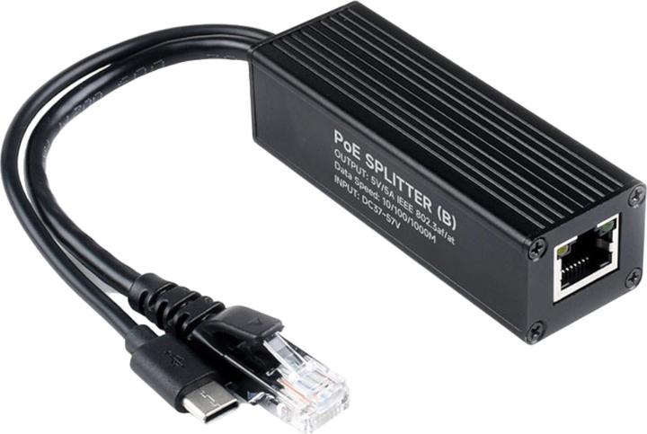 WaveShare POE USB-C splitter 5V/5A 25W IEEE 802.3af