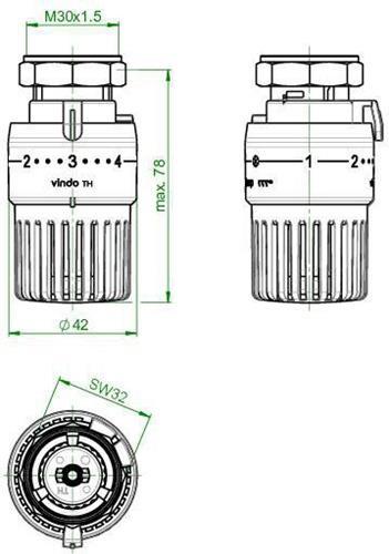 Actual product image Oventrop OV Thermostat vindo TH with liquid sensor white