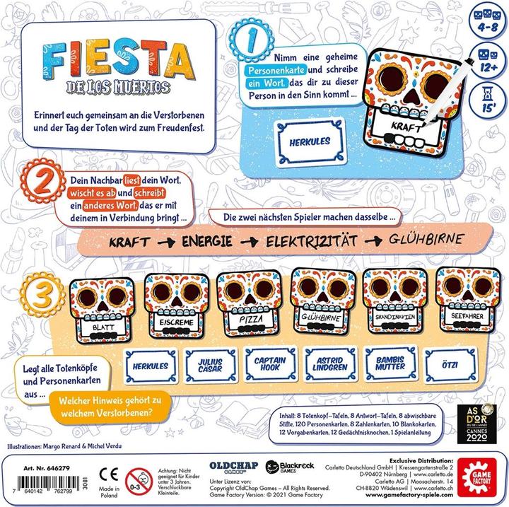 Actual product image Game Factory Fiesta de los Muertos (German)