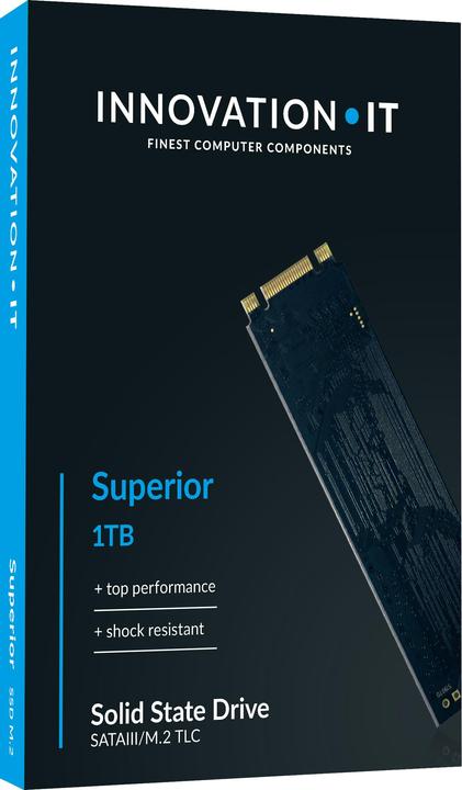 Actual product image Innovation IT 00-1024555. SSD Storage Capacity: 1000 GB, SSD Form Factor: M.2, Component for: Notebook (1000 GB, M.2)