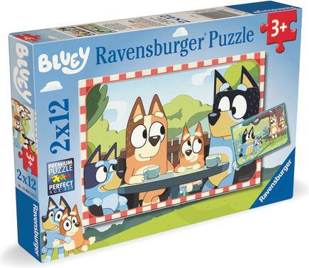 Produktbild Ravensburger Kinderpuzzle - 12004111 Bluey - Puzzle für Kinder ab 3 Jahren, mit 2x12 Teilen (12 Teile)