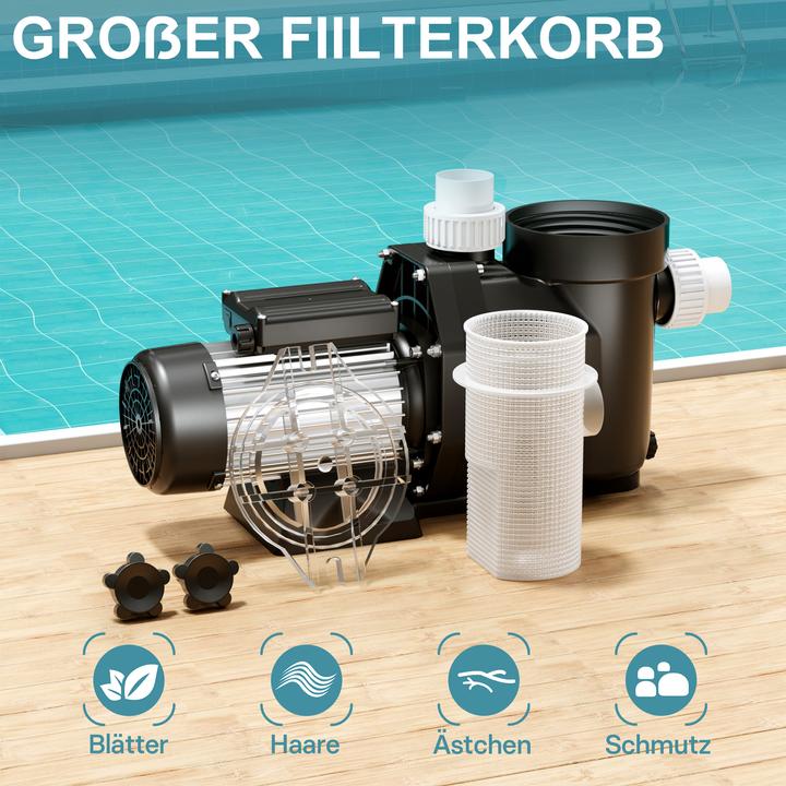 Produktbild Wiltec Poolpumpe 19200 l/h