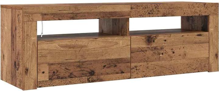 Produktbild VidaXL TV Schrank Lowboard Fernsehschrank Fernsehtisch mit LED Altholz-Optik (120 x 35 x 40 cm)