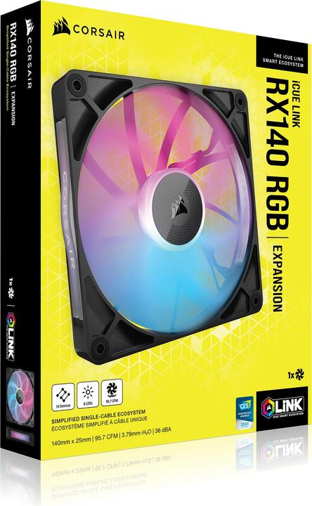 Actual product image Corsair iCUE LINK RX140 (140 mm, 1 x)
