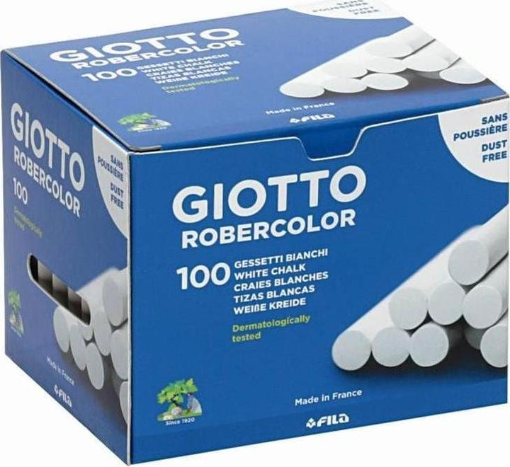 Giotto ROBERCOLOR - blackboard crayons (White, 100 x)