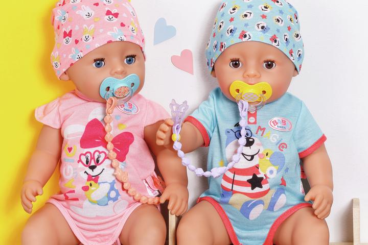 Actual product image Zapf Creation Baby born Magic Pacifier & Chain (1 x, from 3 yrs.)