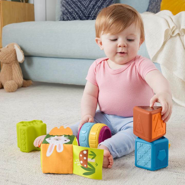 Productafbeelding Fisher-Price Babyspeelgoed Drukke Activiteit Zintuiglijke Blokken