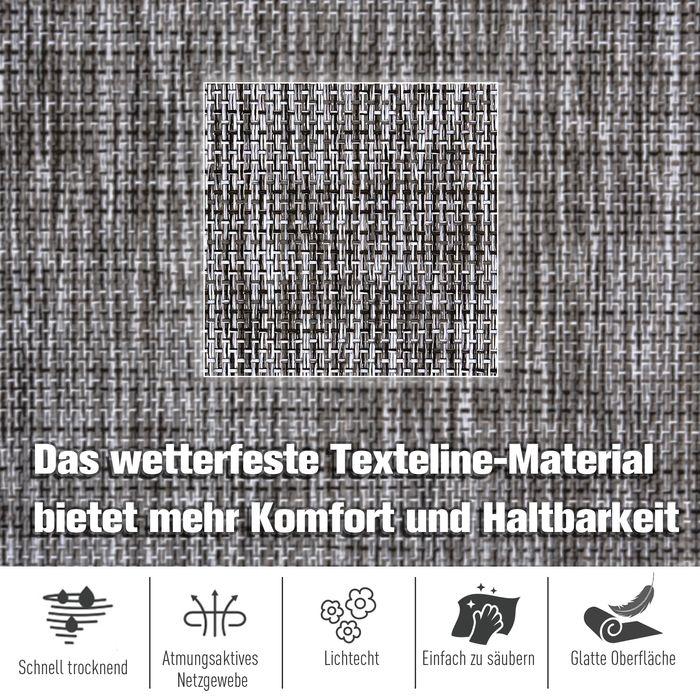 Produktbild Outsunny Schaukelliege Gartenliege mit verstellbarer Rückenlehne und Kopfkissen (94 cm)