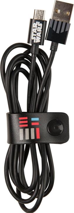 Actual product image Tribe Line - Microusb Cables - 1,2 M (4ft.) - Darth Vader (1.20 m, USB 2.0)
