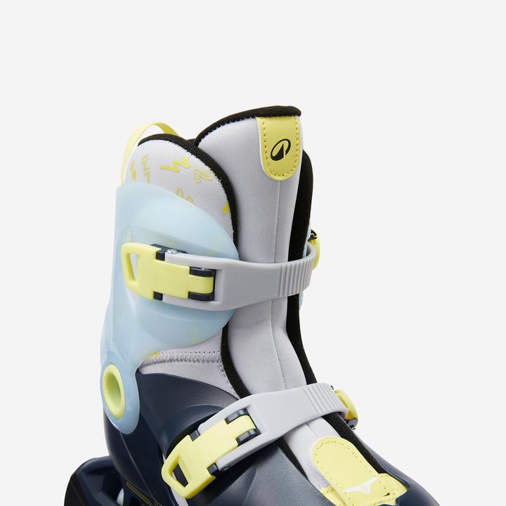 Produktbild Oxelo Play 5 Kids' Inline Skates - Blue/Lemon yellow (32, 34)