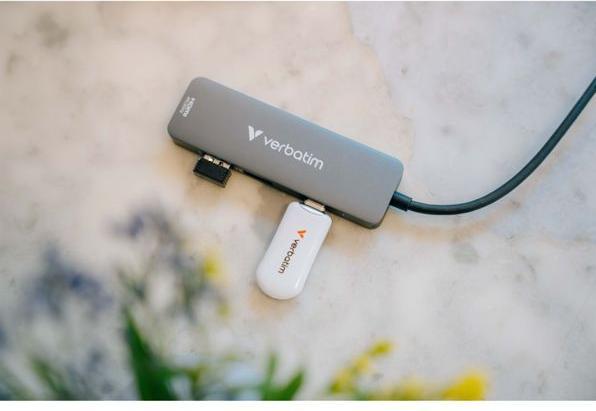 Image du produit Verbatim Plectra White 256GB USB-C Flash Drive 30230 (256 Go, USB-C)