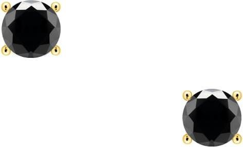 Candy Ohrstecker Noir, 925 Sterling Silber, vergoldet (925 Sterling Silber, 18k vergoldet)