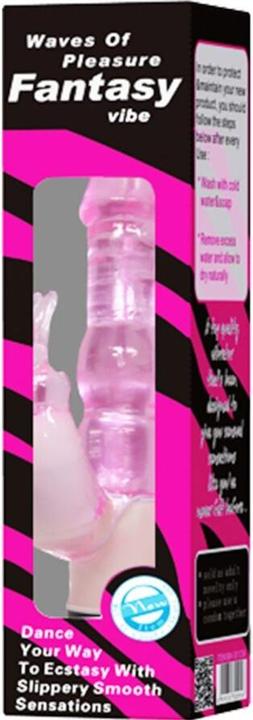 Actual product image Baile Waves Of Pleasure Fantasy Vibe Pink 23 Cm