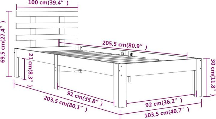 Actual product image VidaXL Swana (100 x 200 cm)