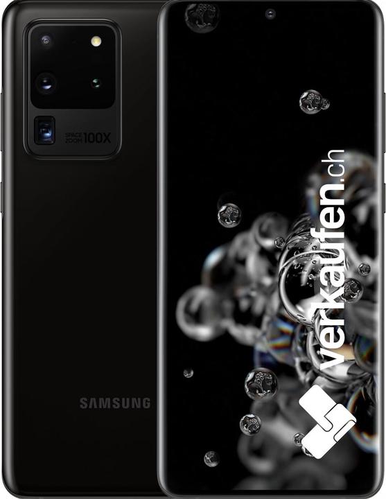 Image du produit verkaufen.ch Galaxy S20 Ultra 5G (128 Go, Cosmic black, 6.90", 108 Mpx, Double SIM hybride, A / Comme neuf)