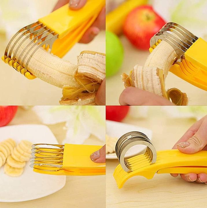 Actual product image ASMI Stainless steel banana slicer, fruit slicer, vegetable slicer