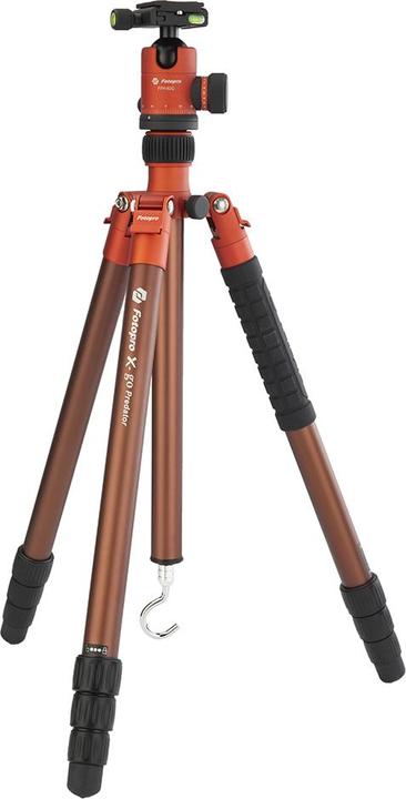 Produktbild Fotopro Tripod Tripod X-go Predator with ball head FPH-62Q - orange brown (Metall)