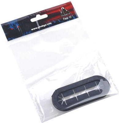 Actual product image Phobya Cable rubber grommet oval black