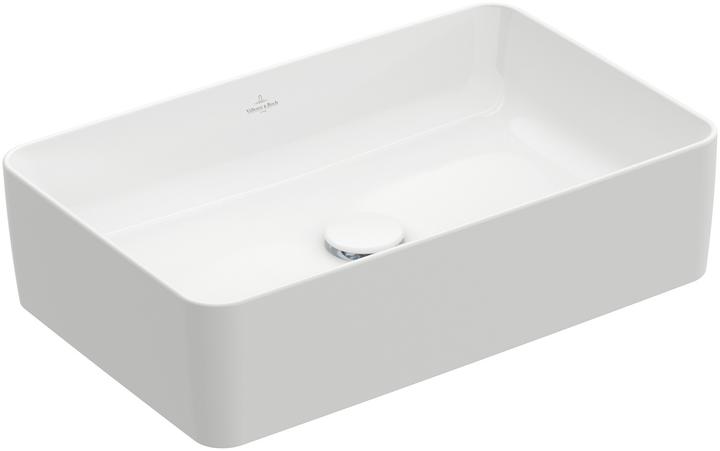 Villeroy & Boch V&B Aufsatzwaschtisch COLLARO 560x360mm, eckig, ohne Hahnlochbank we (360 mm, 560 mm)