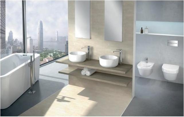Actual product image Villeroy & Boch Architectura DirectFlush low-level WC, open splash rim, white, wall-mounted with coating.