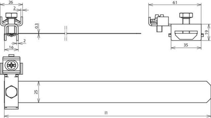 Produktbild Dehn SOEHNE Erdungsbandrohrschelle D 26.9-165mm 540 912