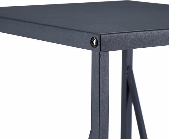 Image du produit Relaxdays Étagère murale ronde, bois et métal (50 x 18,5 x 50 cm)
