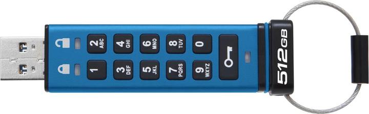 Actual product image Kingston Stick IronKey Keypad 200 512GB secure (512 GB, USB-A)