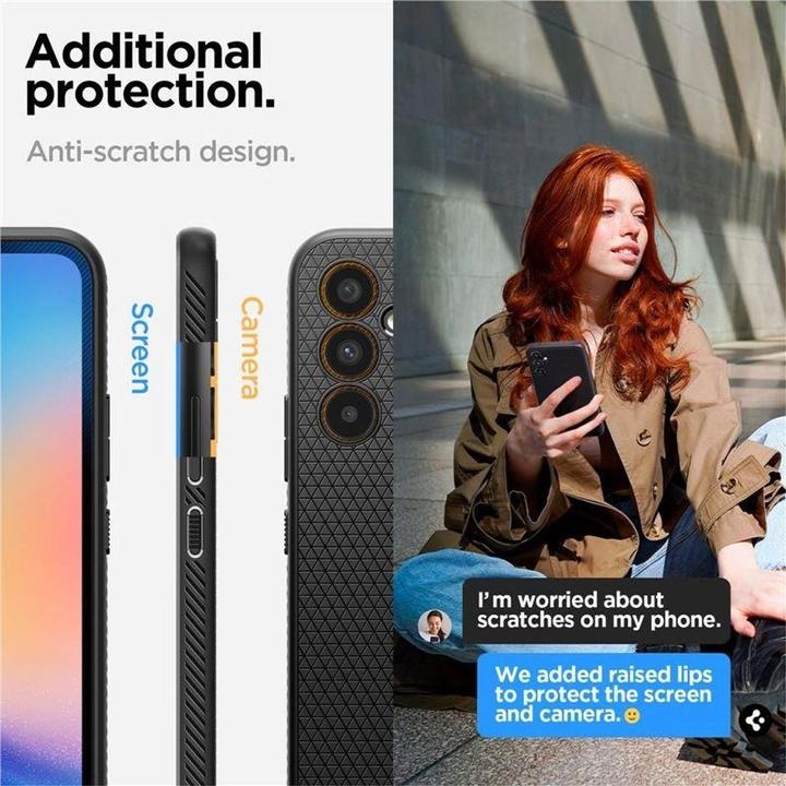Actual product image Spigen Liquid Air Case for A346B Samsung Galaxy A34 - matt black (Samsung Galaxy A34 5G)