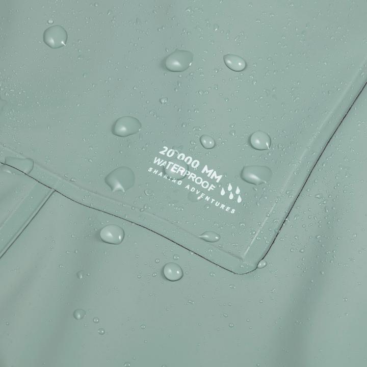 Actual product image Quechua Regenhose Latzhose Kinder wasserdicht Wandern - MH900 grün (122)