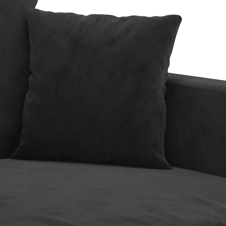 Produktbild VidaXL 2-Sitzer-Sofa Schwarz 140 cm Samt,Farbe: Schwarz,Material (2-Sitzer)