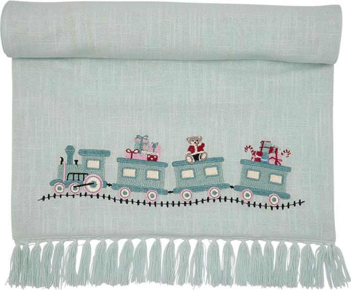 Image du produit Greengate Train Chemin de table menthe 140x45cm (140 x 45 cm)
