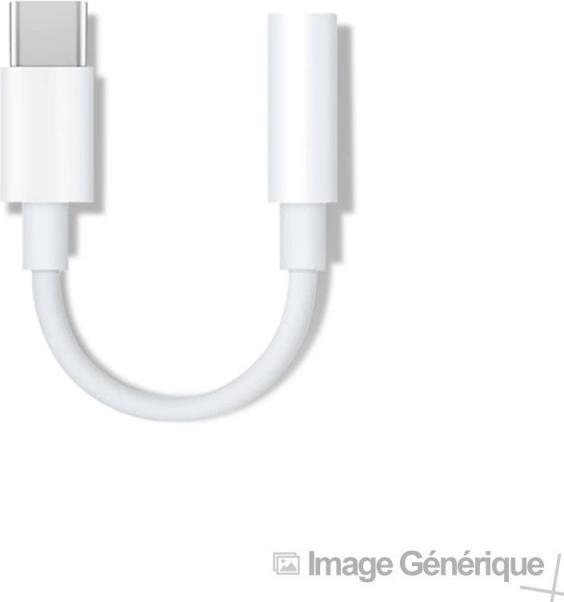 Produktbild No Name Adapter audio USB-C - jack 3,5mm biały/white bulk (USB Typ C)