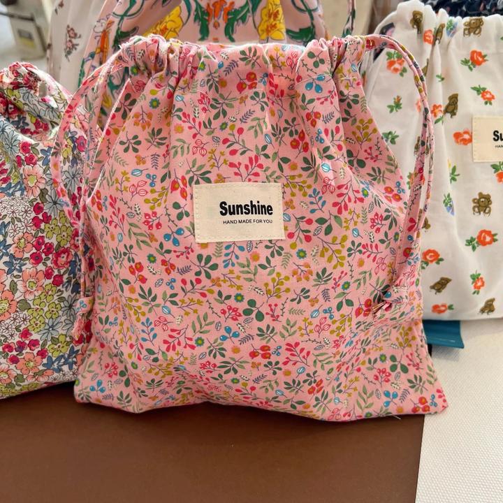 Only-Bags.Store Portable Organizer für Unterwäsche Socken BH Baumwolle Make-up Tasche Travel Drawstring Taschen Ins