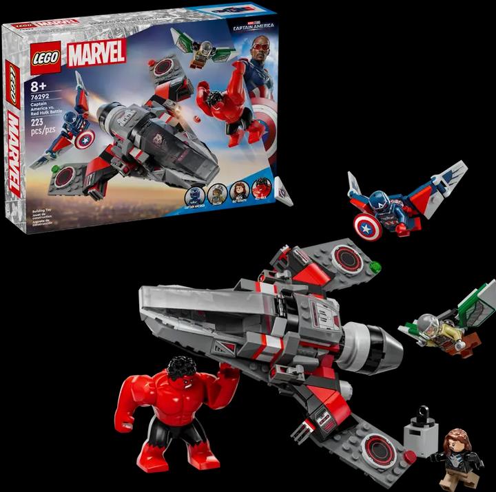 Actual product image LEGO Showdown zwischen Captain America und Red Hulk (76292, LEGO Marvel)