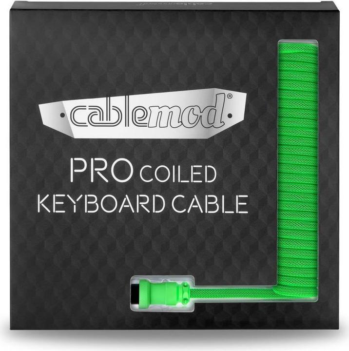 Produktbild CableMod Pro Coiled Keyboard Cable USB-C zu USB Typ A, Viper (1.50 m, USB 2.0)
