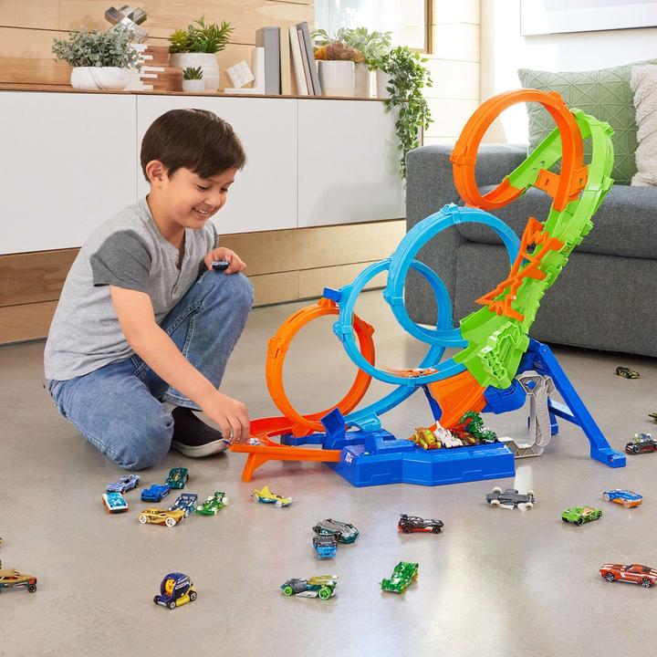 Produktbild Hot Wheels Action 4 Loopings Crash Gefahr