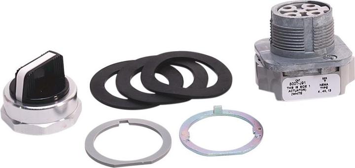 Image du produit Allen Bradley Wahlschalter Rastend Knopf / Mit Flügeln / Federrückführung von rechts / Federrückführung von links