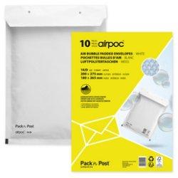 Image du produit Mailmedia Pochettes d'expédition à bulles d'air, type I19, blanc, 56 g Dimensions extérieures : 320 x 455 mm (10 x)