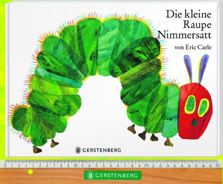 Actual product image Die kleine Raupe Nimmersatt (German, Eric Carle, 1998)