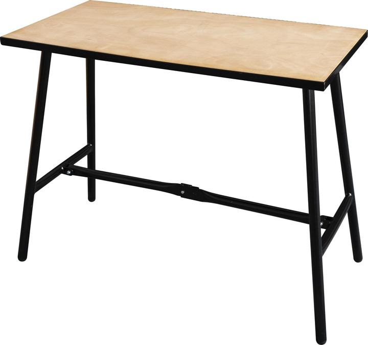 Stier Banco da lavoro pieghevole Basic+, 1000 x 500 x 840 mm, portata 150 kg (100 cm, 50 cm)