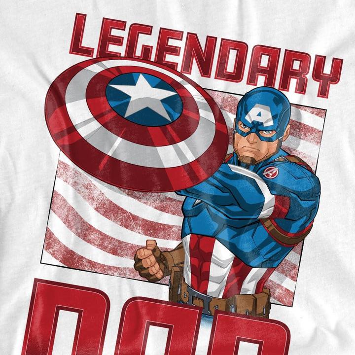Immagine prodotto Captain America Legendary Dad Maglietta Uomo (4XL)